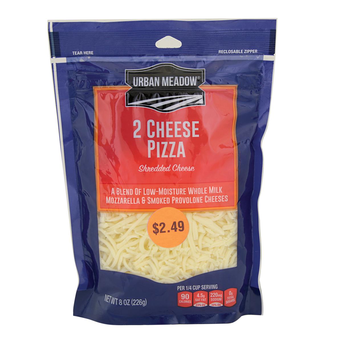 2 CHEESE PIZZA SHREDS MOZ PRV