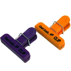 Chef Craft - 2pc Mini Clip Orange Purple