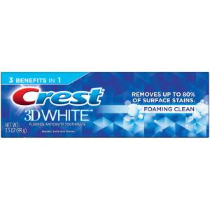Crest - 3d White Foam Toothpaste