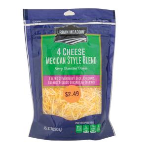 Urban Meadow - 4 Cheese Mexican Blend Shreds
