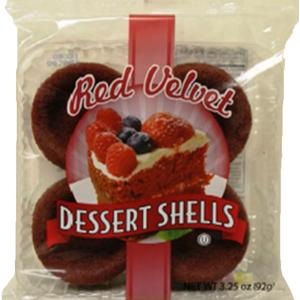 Specialty Baker - 4 pk Red Velvet Dessert Shell