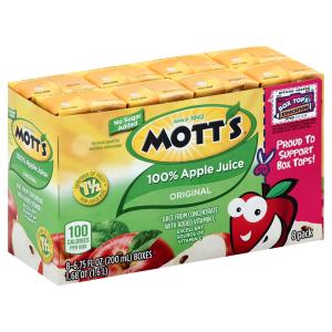 mott's - Apple 100 Juice 8pk