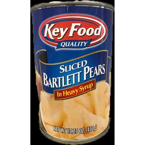 Key Food - Bartlett Sliced Pears