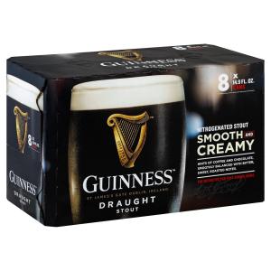Guinness - Beer Draught 8pk14 9oz Cans