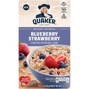 Quaker - Blueberry Strawberry Instant Oatmeal