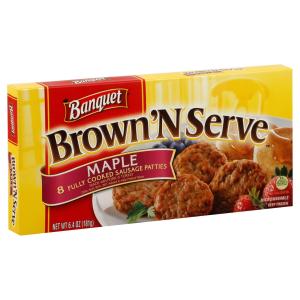 Banquet - Brown N Srv Maple Patty