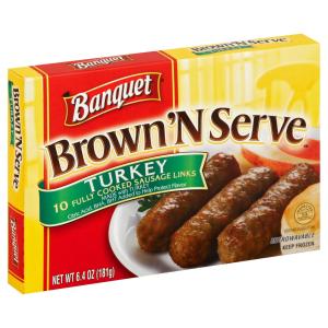 Banquet - Brown N Srv Turkey Links