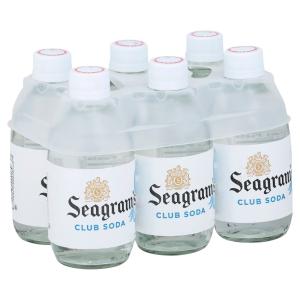 seagram's - Club Soda Glass 6Pk10oz