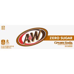 a&w - Zero Sugar Cream Soda