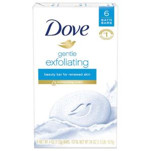 Dove - Exfoliating Bar Soap 6pk