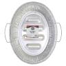 FOIL OVAL ROASTER PAN W HND