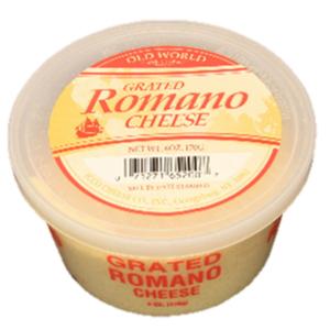 Old World - Grated Romano Cheese Cup