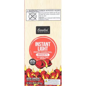 Essential Everyday - Instant Light Ridge Charcoal Briquets
