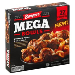 Banquet - Mega Bowl Dynatmite Penne Meatballs