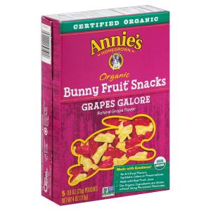 annie's - Org Bunny Fruit Snack Grape Galre