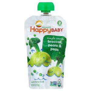 Happy Baby - Organic Stg 2 Peas Broc Pear