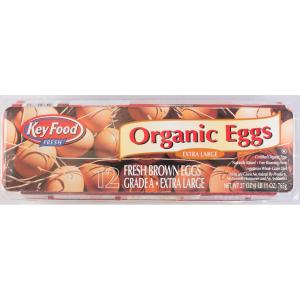 Key Food - Organic xl Brown Eggs