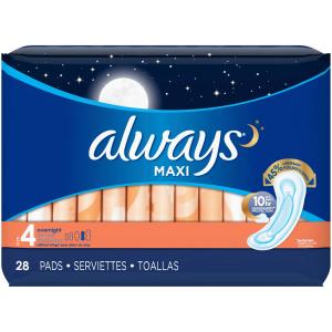 Always - Pads Maxi Overnight W O Wings