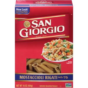 San Giorgio - Pasta Mostaccioli Rigati