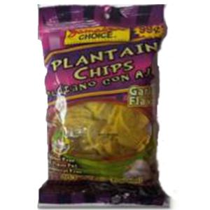 Jamaican Choice - Plantain Chips with Garlic