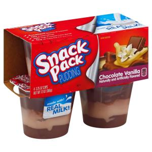 Snack Pack - Pudding Chocolate Vanilla