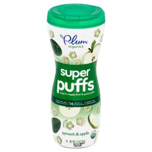 Plum Organics - Super Puffs Spinach & Green Apple