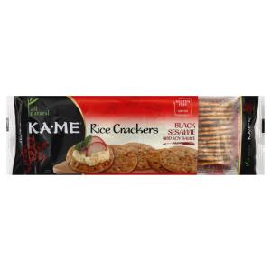 ka-me - Rice Black Crunch Crackers