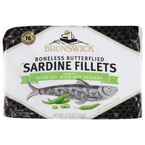 Brunswick - Sardine Fillet W Hot Peppers