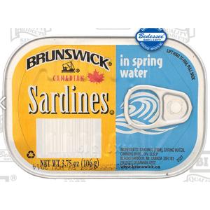 Brunswick - Sardines in Spring Water Litho