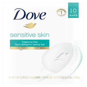 Dove - Sensitive Skin Fragrance Free Hypo Allergenic Beauty Bar