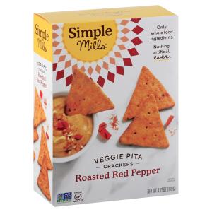 Simple Mills - Roasted Red Pepper Pita Cracker