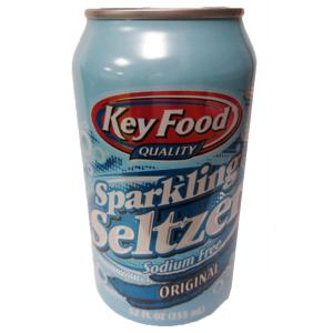 Key Food - Soda Seltzer 12pk Plain