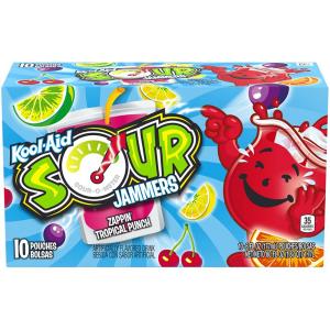 kool-aid - Sour Zappin Tropical Punch Jammers 10 pk