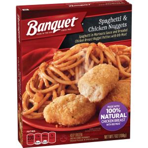 Banquet - Spaghetti with Chicken Nuggets