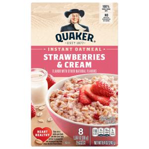 Quaker - Strawberries and Cream Instant Oatmeal