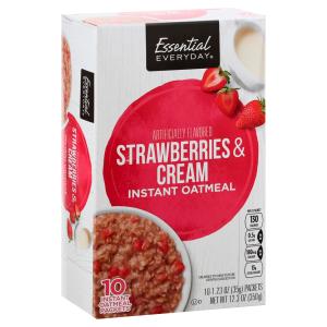 Essential Everyday - Strawberry & Cream Instant Oatmeal