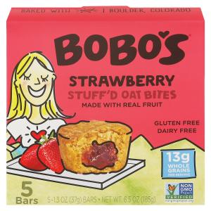 Bobos Oat Bars - Strawberry Suff'd Oat Bits gf