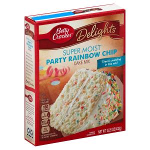 Betty Crocker - Supermoist Rainbow Chip Cake