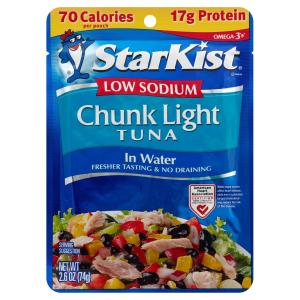 Starkist - Tuna C L Water Low Sodium Pouc