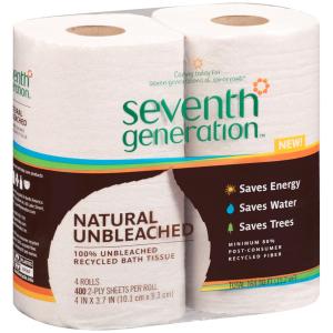 Seventh Generation - Unbleached Bath Tissue 4 Double Roll
