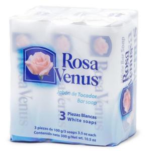 Rosa Venus - White Bar Soap 3 Pack