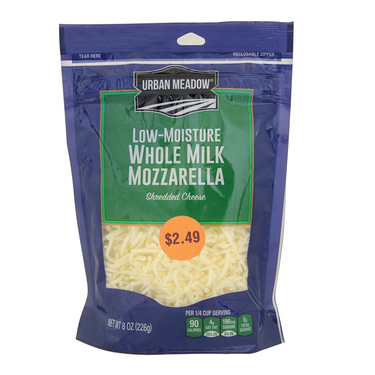 WHOLE MILK MOZZARELLA SHREDS