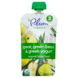 Plum Organics - Green Bean Pear Greek Yogurt