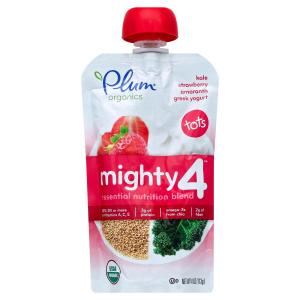 Plum Organics - Tots Mighty 4 Kale Strwbry Amrnth Ygrt