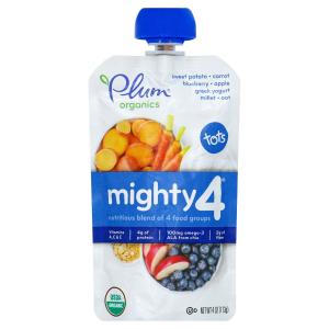 Plum Organics - Tots Mighty 4 Swt Pot Blubry Millet Ygrt